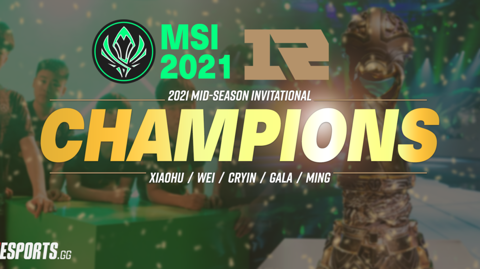 MSI 2021: RNG clinch title in hard fought battle with Damwon KIA cover image
