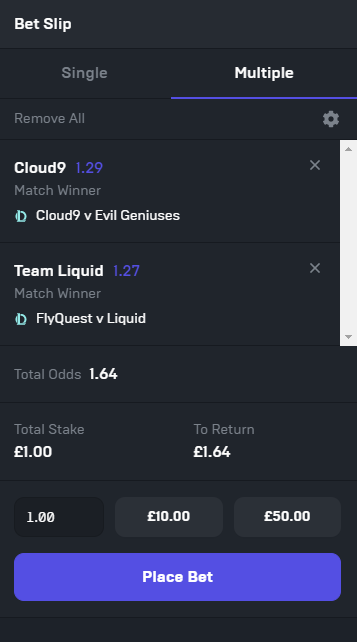 Esports betting on Midnite