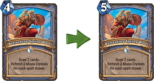 Hearthstone's Refreshing Spring Water (nerf edition)