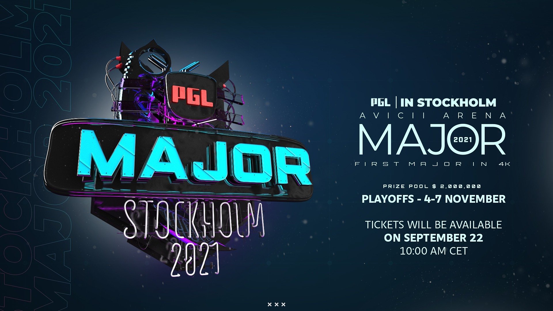 PGL Major Stockholm confirmed with live Audience at the Avicii Arena Esports.gg