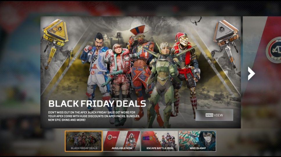 The Apex Legends Black Friday Sale is Live cover image