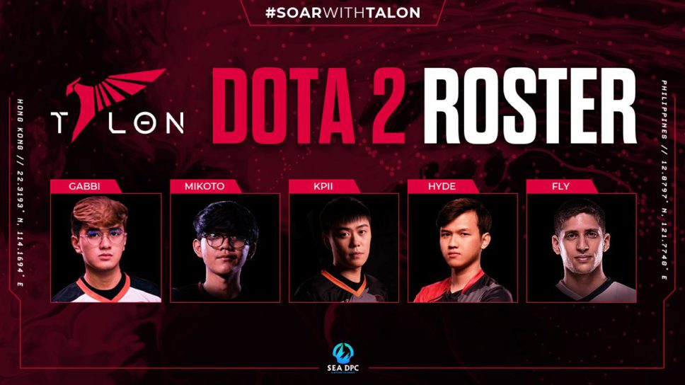 Talon Esports enters Dota 2 with star roster Including Gabbi, Fly cover image