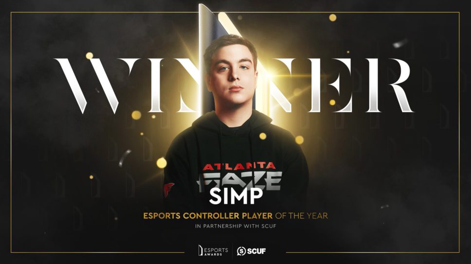 Simp won the Esports Controller Player of the Year at the 2021 Esports Awards cover image