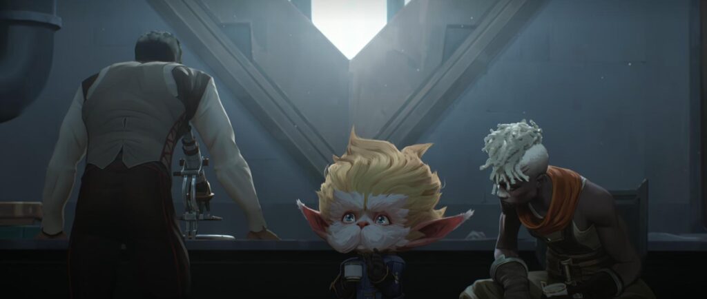 Jayce, Heimerdinger, and Ekko in Arcane Season 2 (Image via Netflix)