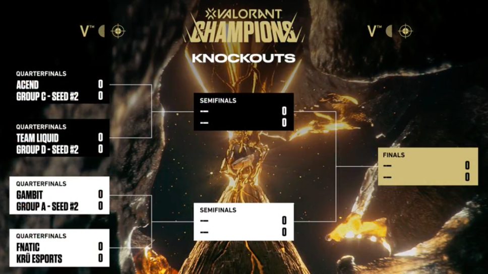 VALORANT Champions playoffs bracket drawn: Fnatic vs. KRÜ, sets up potential Masters finals rematch cover image