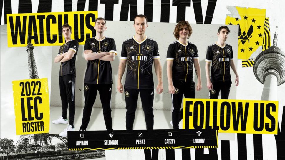 Team Vitality announces star-studded LEC roster for 2022 cover image