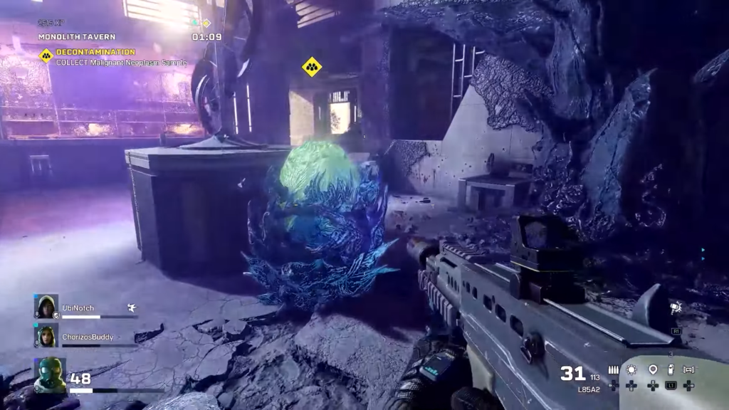 Decontamination area - r6 extraction