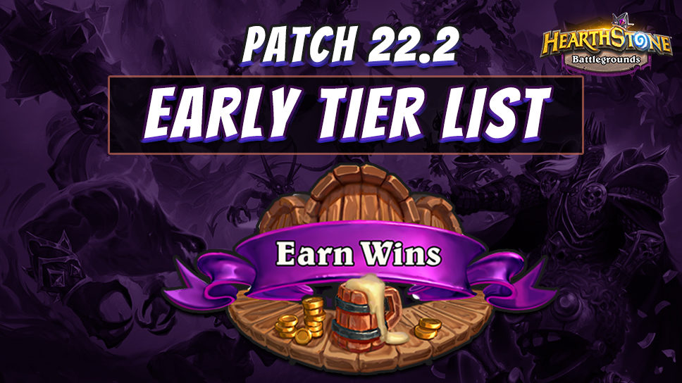 Hearthstone Battlegrounds early Tier List for Patch 22.2. cover image