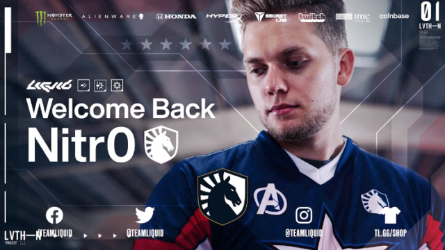 NitrO makes his return to CS: GO; Back with Team Liquid preview image