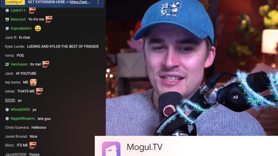 Ludwig’s extension, Mogul.Tv 2.0, brings cool Twitch features to YouTube cover image