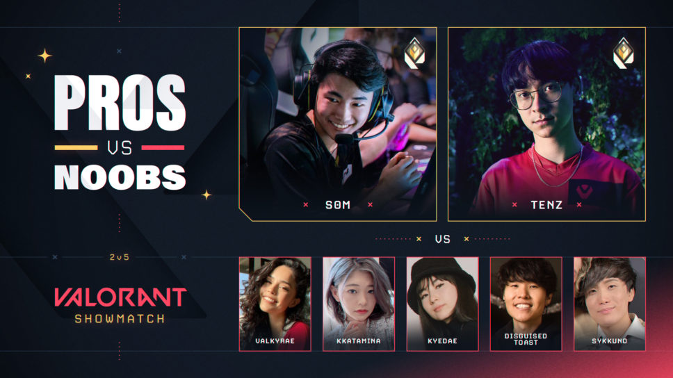 Pros VS Noobs event featuring SEN TenZ, NRG som versus Valkyrae, Sykkuno a  smashing success