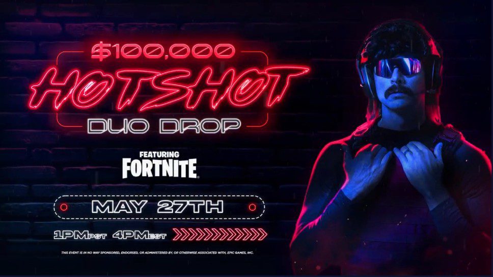 DrDisrespect, Fortnite’s latest streamer to get their own $100K event cover image