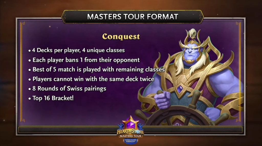 Hearthstone Masters Tour Voyage to the Sunken City format