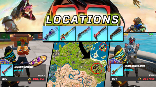 Fortnite Season 3 Exotic & Mythic item locations preview image