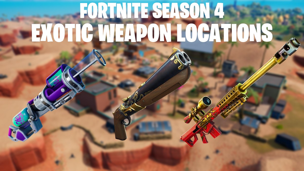 All exotics weapons and their locations in Fortnite Chapter 3 Season 2