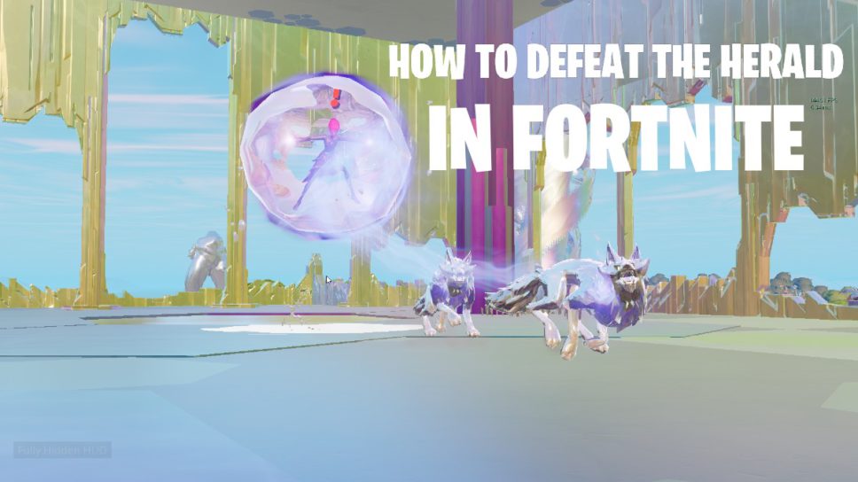 The Herald in Fortnite: How to defeat & get Mythic Burst Rifle cover image
