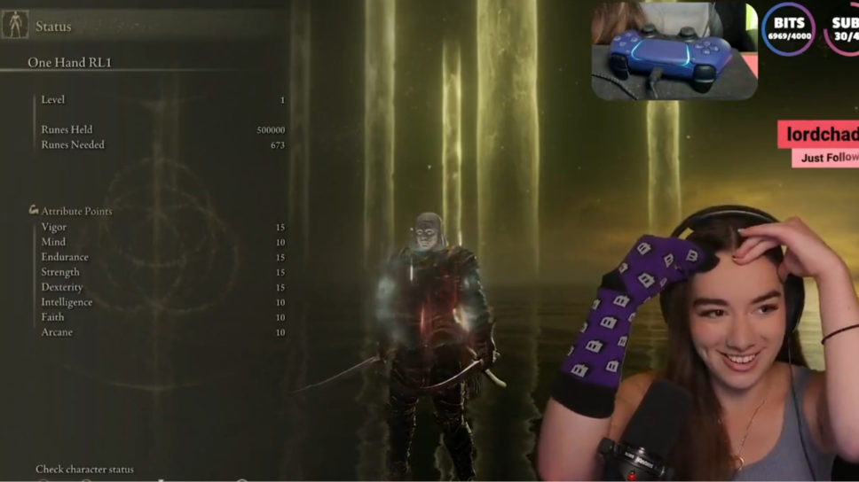 Streamer beats Elden Ring simultaneously on controller and dance pad cover image