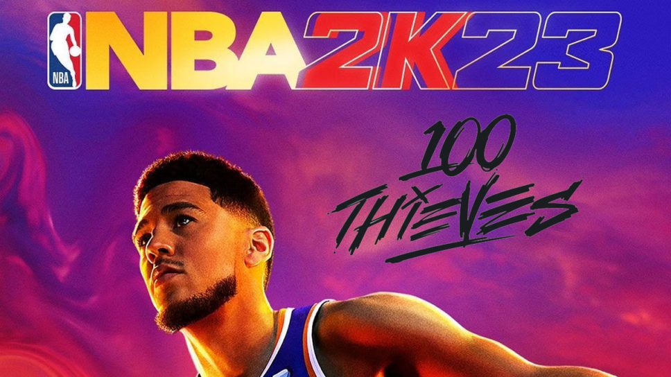 100 Thieves apparel confirmed to appear in NBA 2K23 cover image