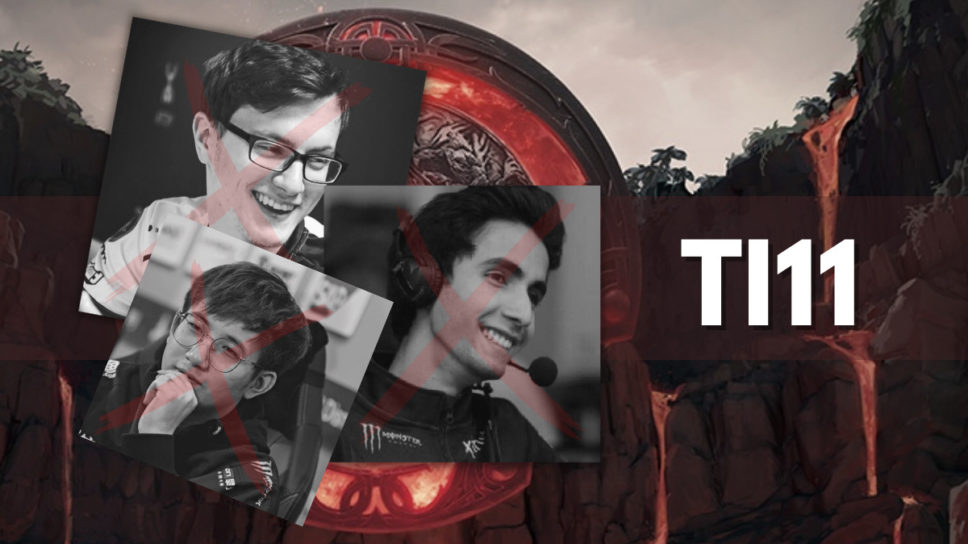 Notable teams and players missing from TI11 cover image