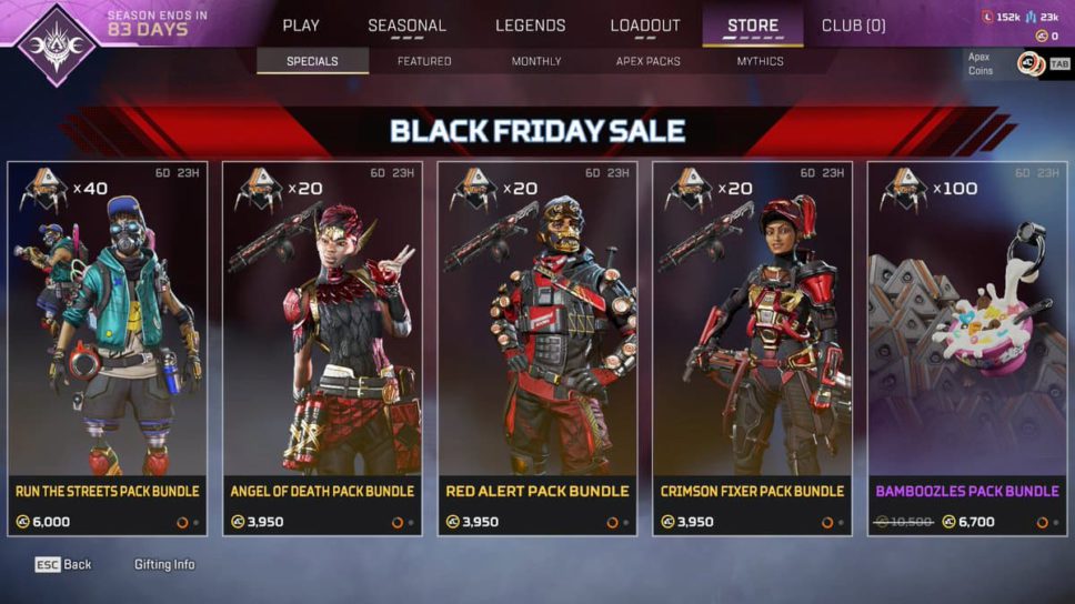 Apex Legends Black Friday sale is here with new exclusive skins cover image