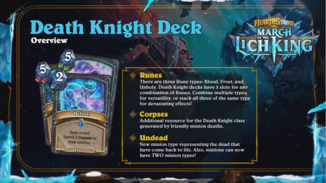 Best March of the Lich King Hearthstone decks from the Death Knight Showmatch preview image