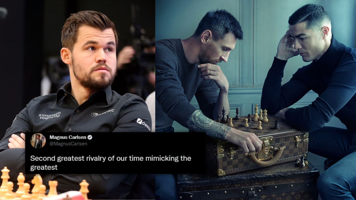 Magnus Carlsen reacts to Messi and Ronaldo's internet-breaking photo that  portrays familiar chess position