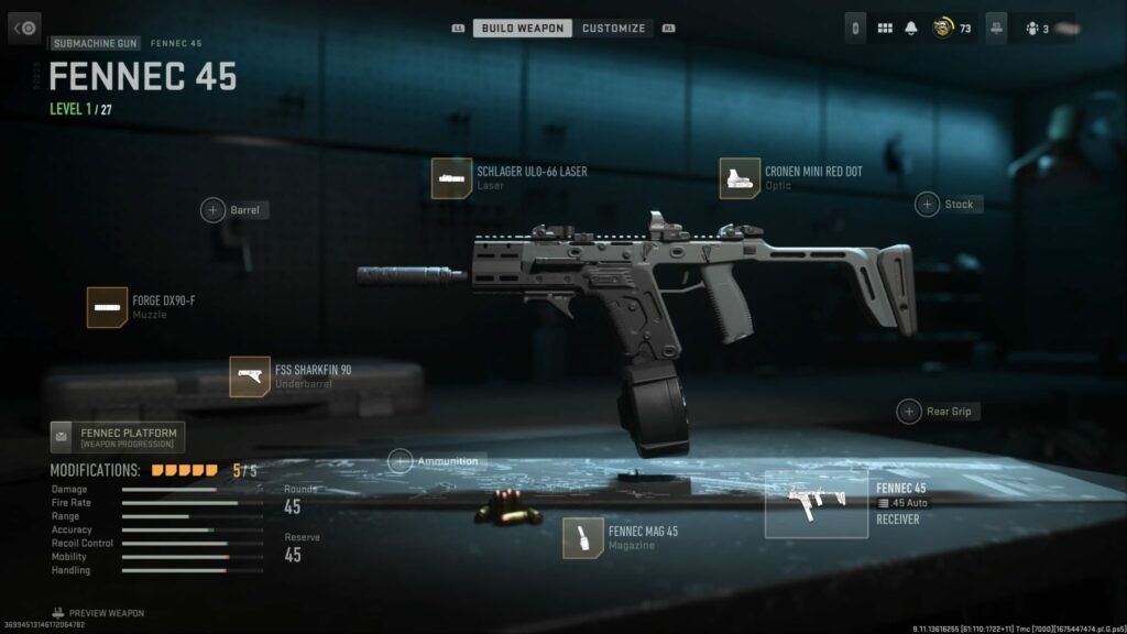 The five attachments shown will give you a great loadout on the Fennec (Image via Esports.gg)
