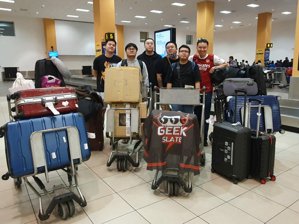 Geek Slate arrived at Lima Major 12 days in advance (Image via Geek Slate)