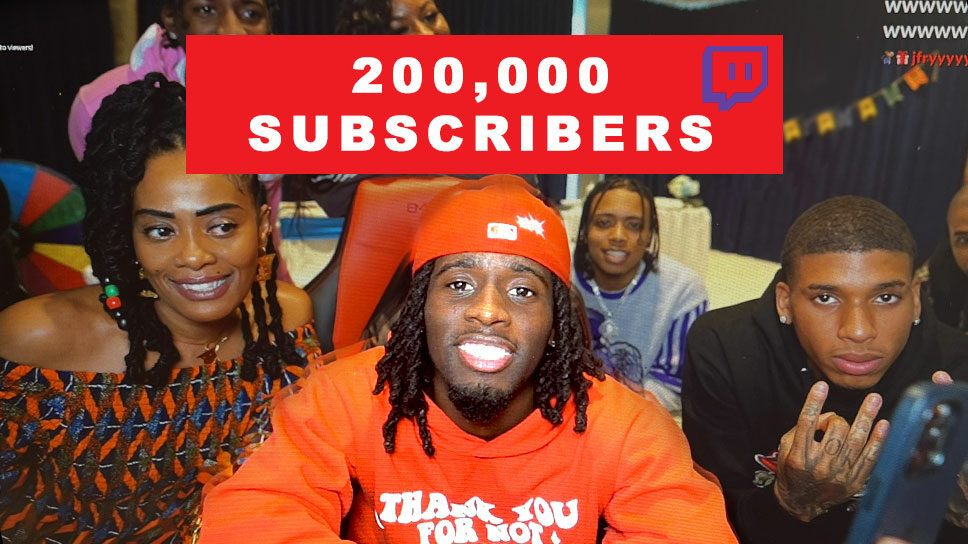 Kai Cenat the third Twitch streamer to hit 200,000 subscribers cover image