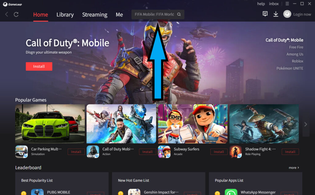How to install call of duty mobile or any other games in Gameloop