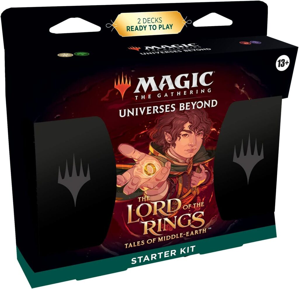 If this is your first foray into Magic the Gathering, the <a href="https://amzn.to/41vMSH0" target="_blank" rel="noreferrer noopener">Tales of Middle-Earth Starter Kit</a> might be for you
