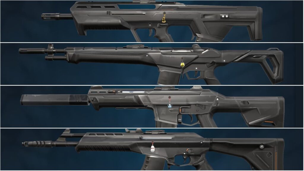 All of the Rifles in VALORANT (Image via Esports.gg)