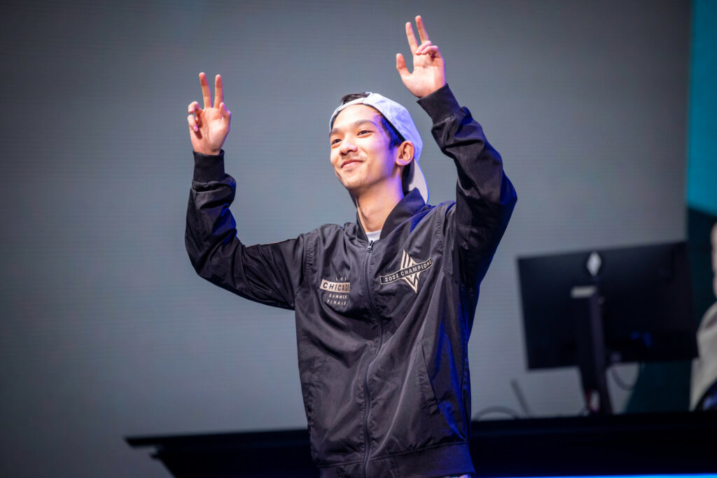 Blaber at day one of the 2023 Spring Split Photo by Colin Young-Wolff/Riot Games