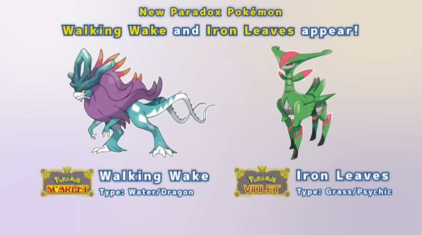 Walking Wake and Iron Leaves (Image via The Pokémon Company)