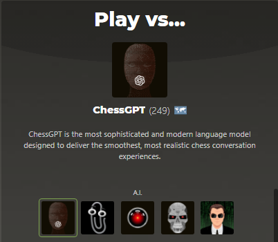 A.I bots on Chess.com