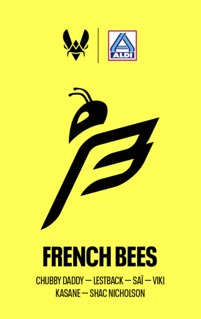 Aldi as a major partner to the French Bees (Image via Team Vitality)