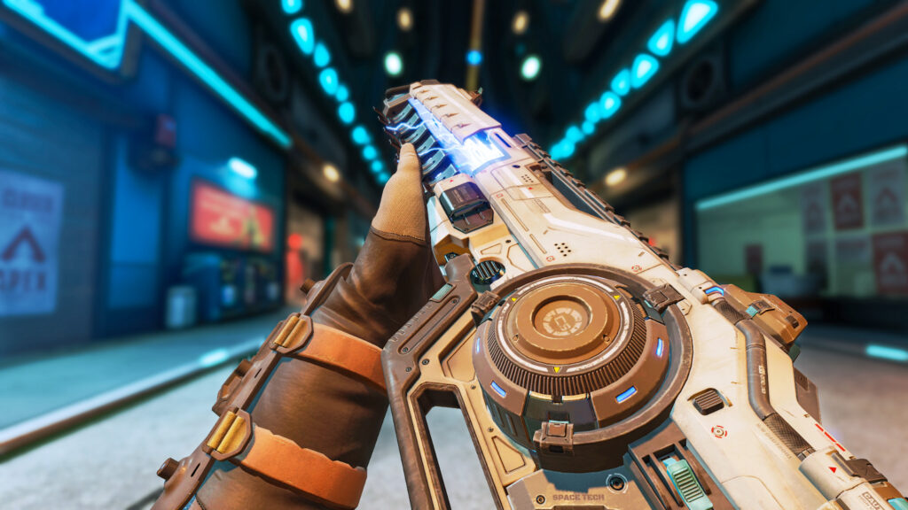 Lifeline gets a hold of the new Nemesis Energy gun in the launch trailer for Apex Legends Season 16
