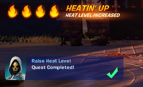 One Most Wanted quest is to reach level 4 Heat Level