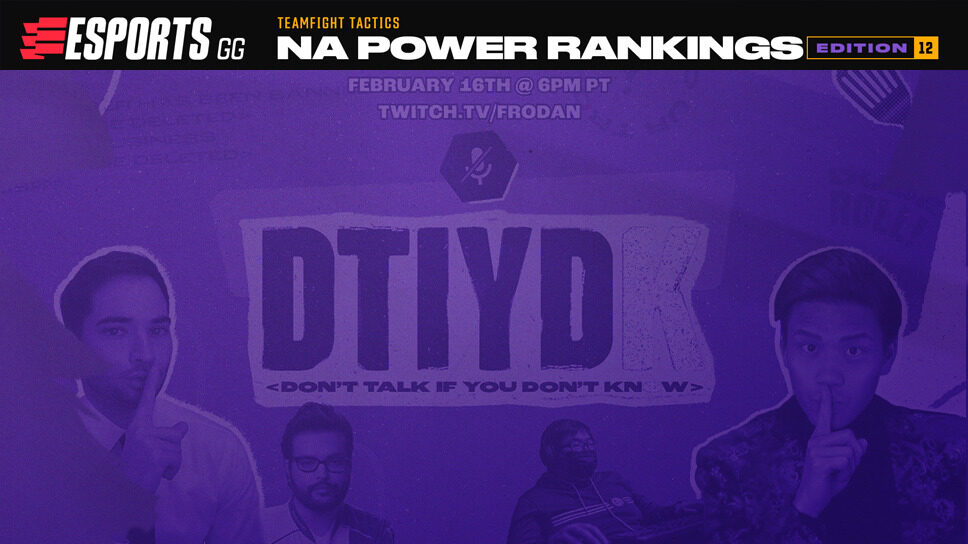 TFT NA Power Rankings Edition #12 cover image