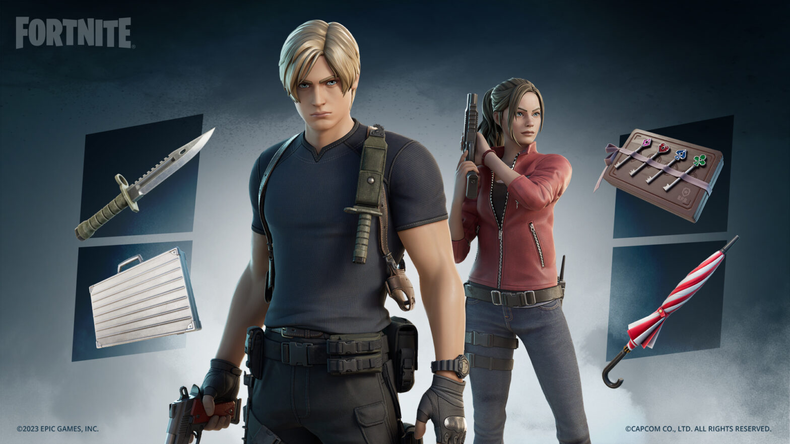 Resident Evil's Chris Redfield & Jill Valentine have come to Fortnite