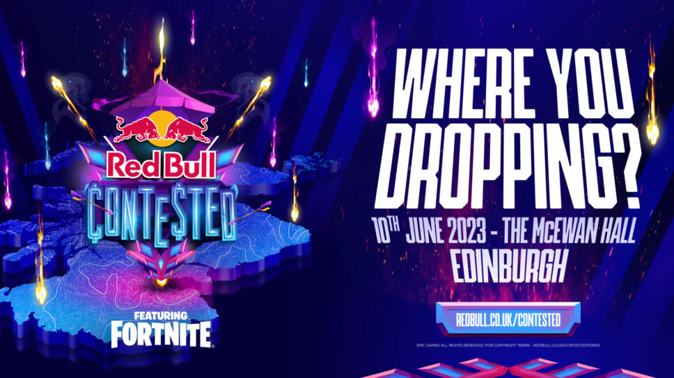 Red Bull Contested announced: First UK Fortnite LAN tournament featuring MrSavage, Veno, and more cover image