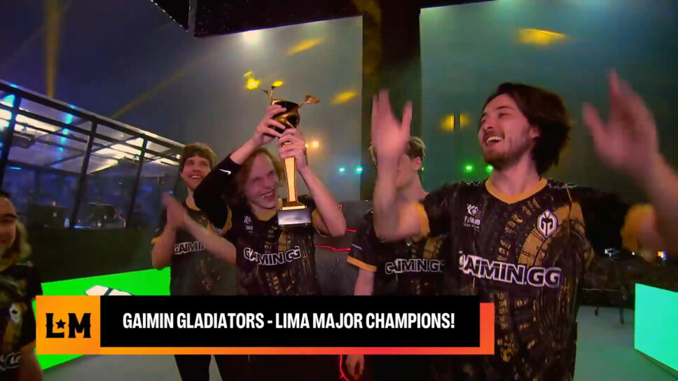 Gaimin Gladiators win the Lima Major cover image