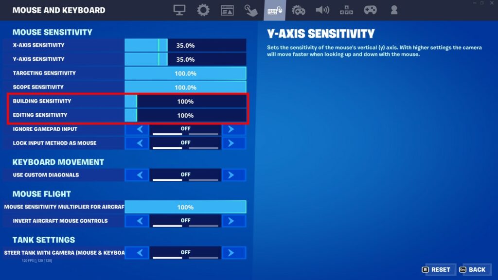 How to change Fortnite building and editing sensitivity on mouse and ...