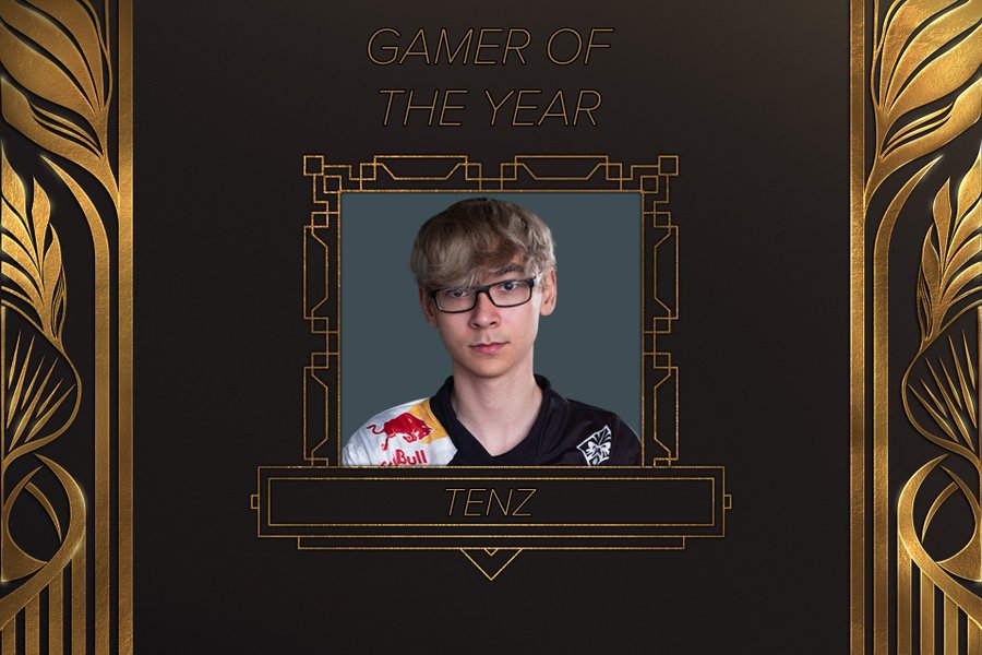 Tenz won the best gamer of the year. (Image Credit: Streamer Awards 2023)