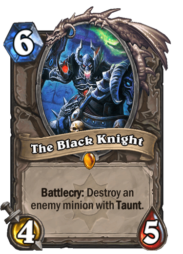 The Black Knight now costs FOUR mana! (Image via Blizzard Entertainment)