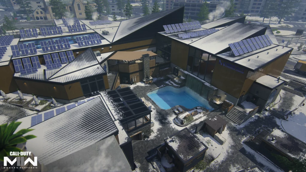 New Call of Duty Modern Warfare 2 map Himmelmatt Expo, available in the free weekend of play. Photo via Call of Duty.