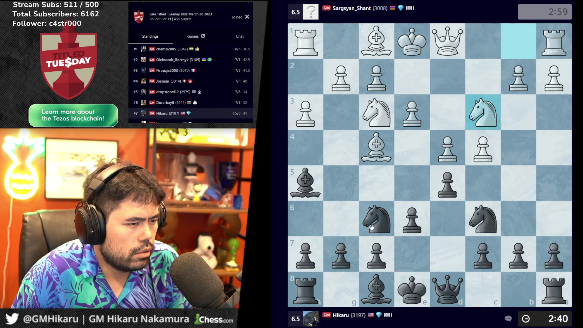 Now Streaming: Premier Chess Twitch LIVE