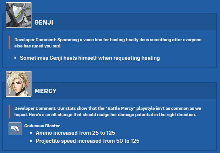 Genji finally gets healing (Image via Blizzard Entertainment)