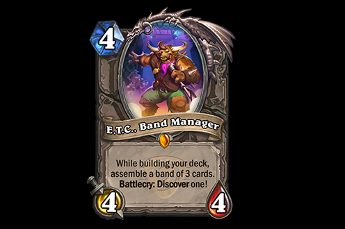 E.T.C., Band Manager&nbsp;in Hearthstone (Image via Blizzard Entertainment)