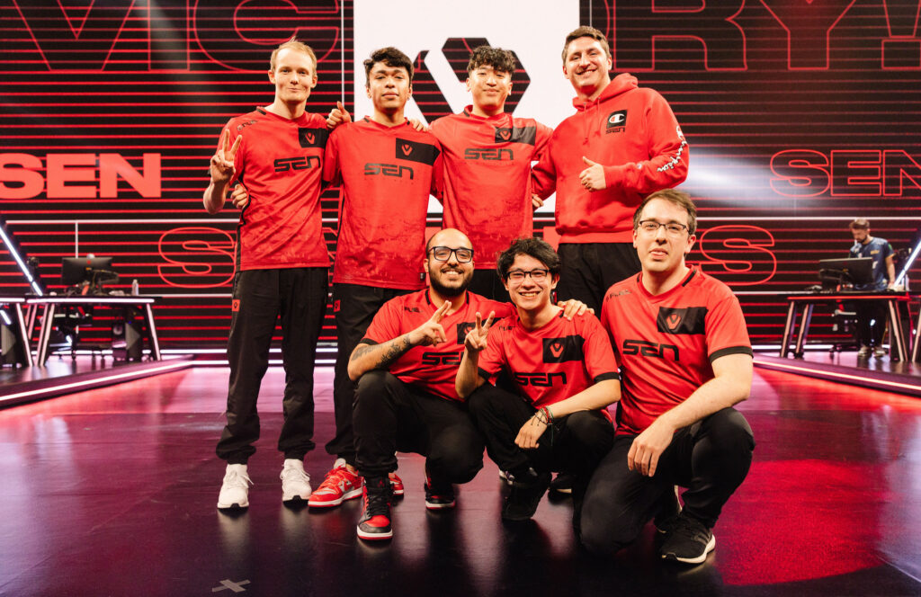 Sentinels VALORANT Roster VCT Americas 2023 (Photo by Colin Young-Wolf/Riot Games)